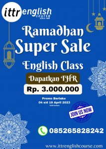 Read more about the article Promo Cashback Rp3.000.000 Kursus Bahasa Inggris Spesial Ramadhan Sale